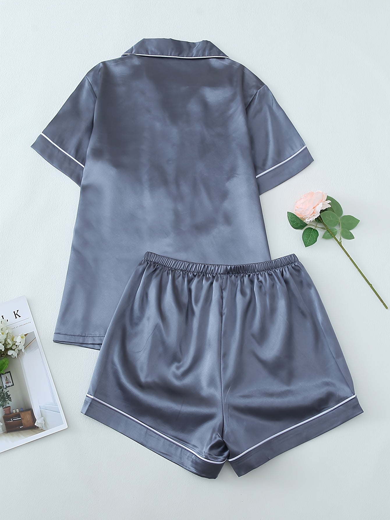 Women’s Satin Short Pyjama Set – Nightwear & Loungewear