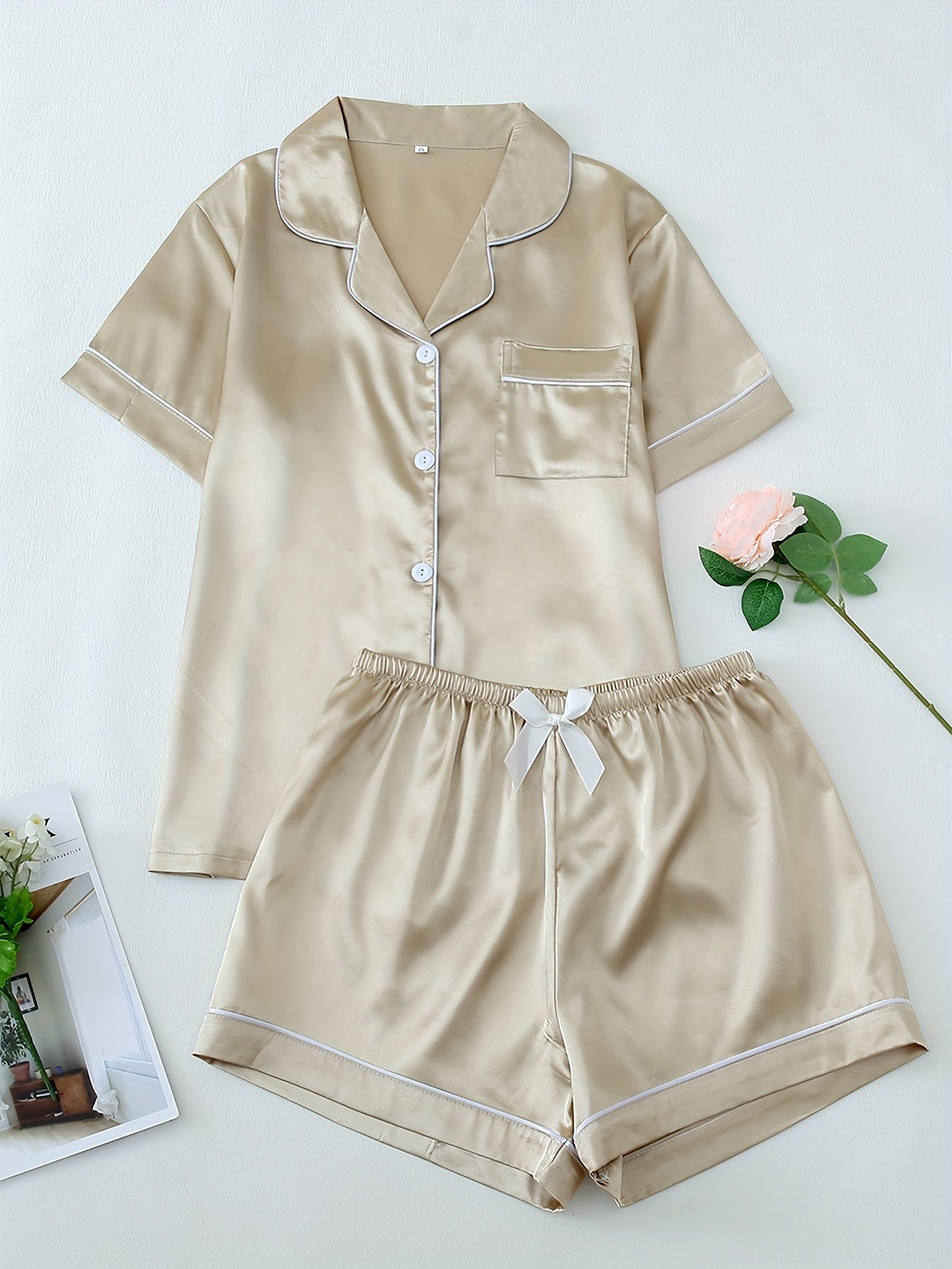 Women’s Satin Short Pyjama Set – Nightwear & Loungewear
