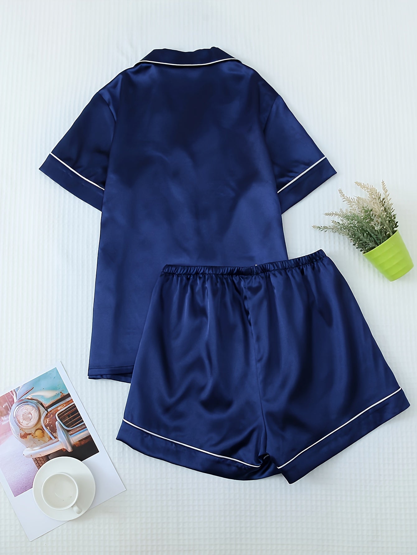 Women’s Satin Short Pyjama Set – Nightwear & Loungewear