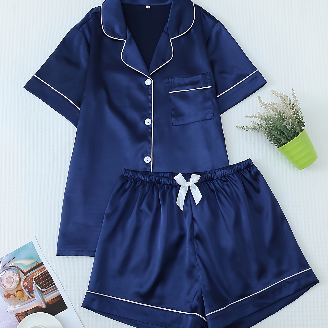 Women’s Satin Short Pyjama Set – Nightwear & Loungewear
