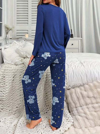 Women’s Koala Print Pyjamas – Long Sleeve Set