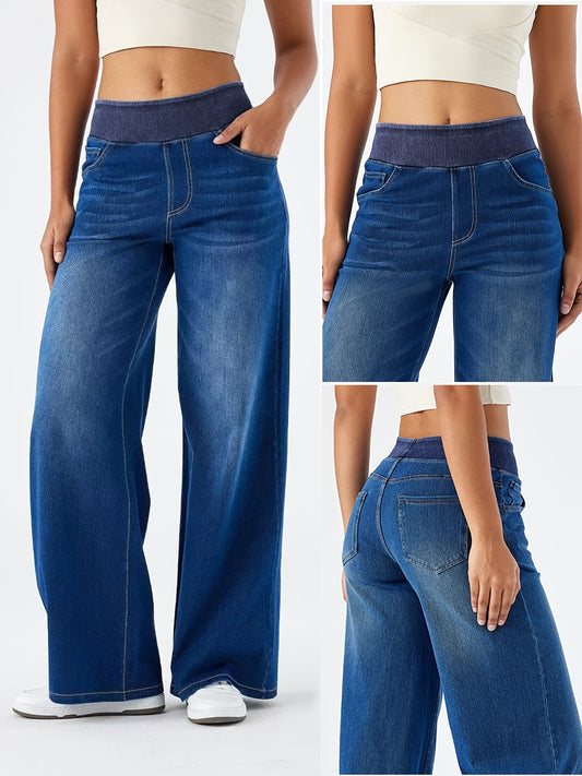 Elevate Wide-Leg Jeans