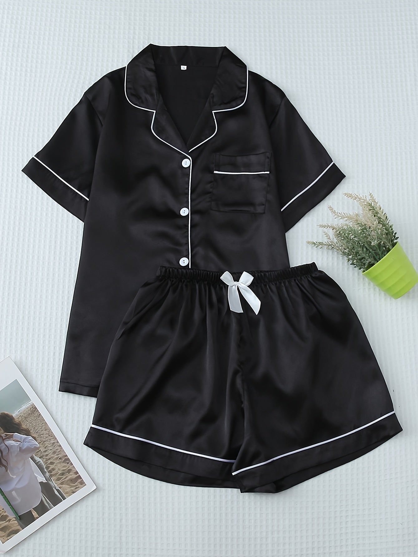 Women’s Satin Short Pyjama Set – Nightwear & Loungewear