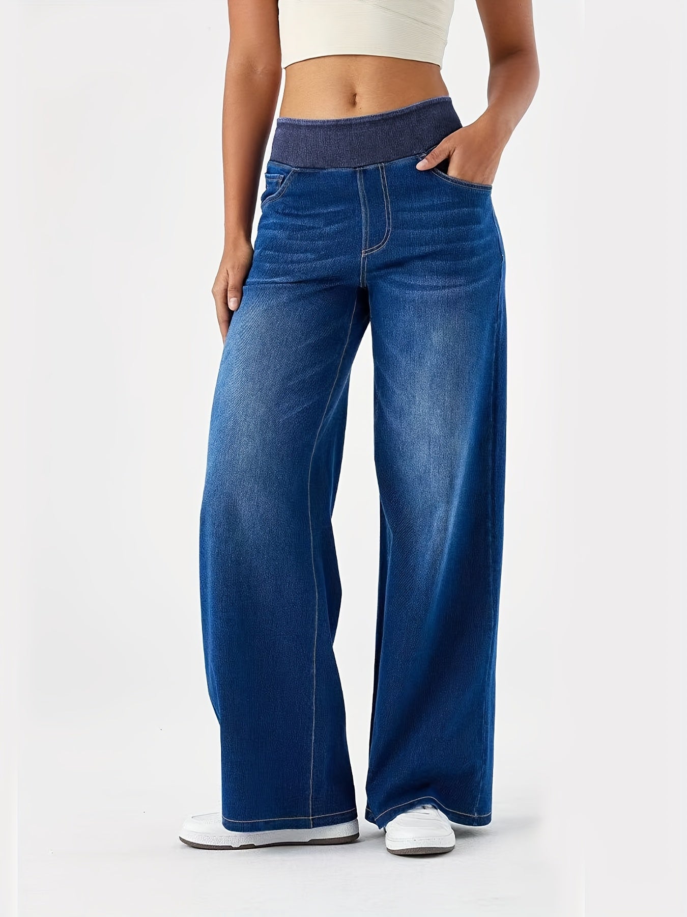 Elevate Wide-Leg Jeans
