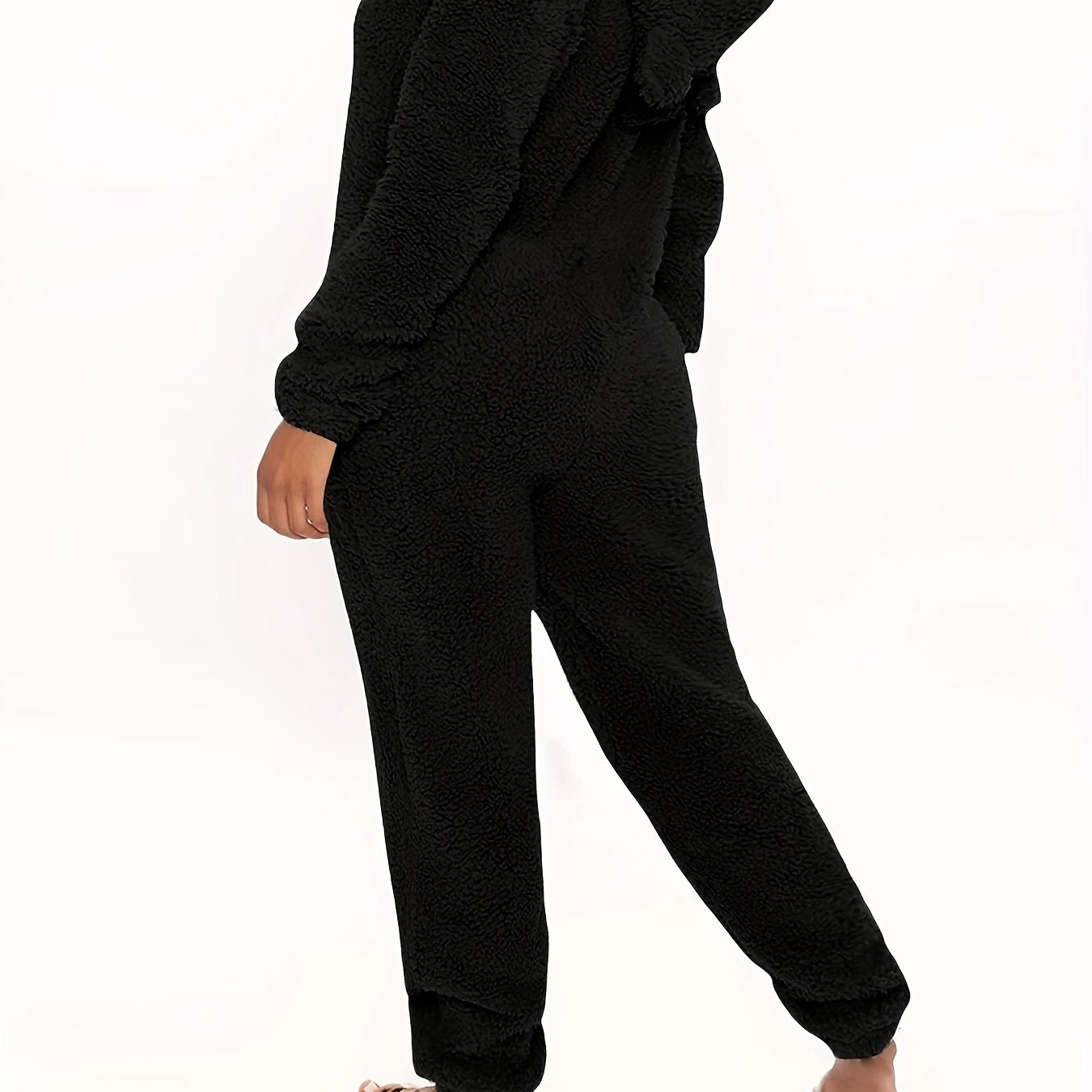 Women’s Fleece Pyjama Jumpsuit – Hooded Zip-Up Onesie
