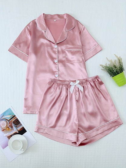 Women’s Satin Short Pyjama Set – Nightwear & Loungewear